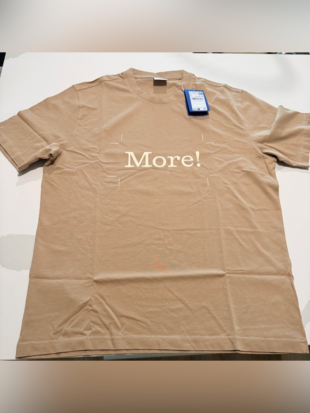 Mango 'More!' Graphic Crewneck T-Shirt - Beige/Tan